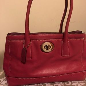 Coach leather bag